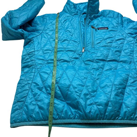PATAGONIA Womens Nano Puff Pullover Quilted Jacket Water Blue Size Small #84025 - Picture 9 of 11